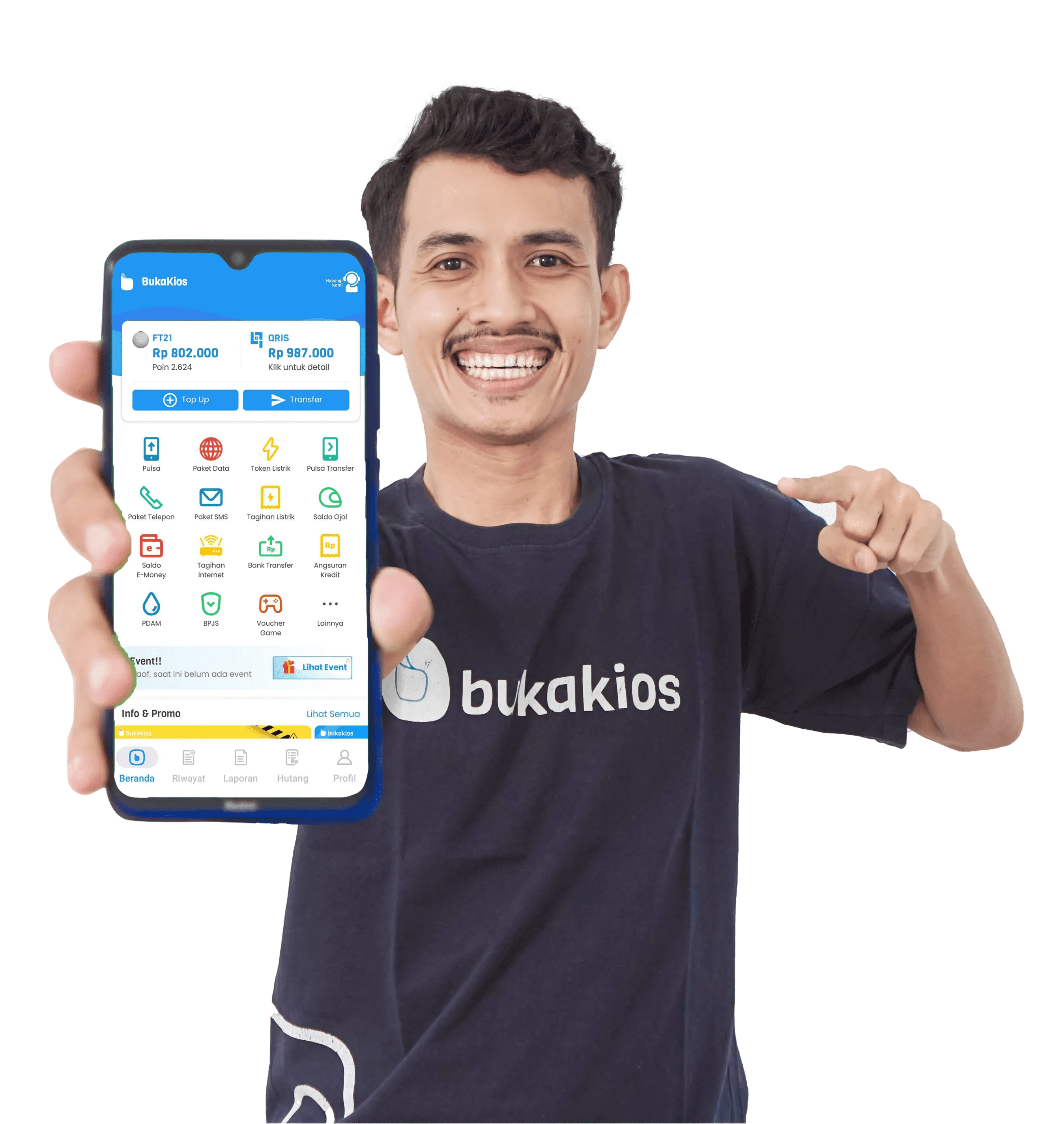 BukaKios - Aplikasi jual pulsa dan PPOB terpercaya